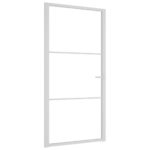 Stiklinės ir aliuminės baltos vidaus durys 1025x2015 cm