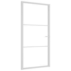 Stiklinės ir aliuminės baltos vidaus durys 1025x2015 cm