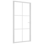 Baltos stiklinės ir aliuminės vidaus durys 1025x2015 cm