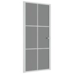 stiklinesiraliuminesvidausdurysbaltos934ce78reference belsilt Baltos stiklinės aliuminės vidaus durys 93x2015 cm belsilt