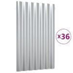 stogoplokstes36vntsidabrines60x36cmplienascopy32196reference belsilt Stogo plokštės 36vnt sidabrinės 60x36cm plienas patvarios