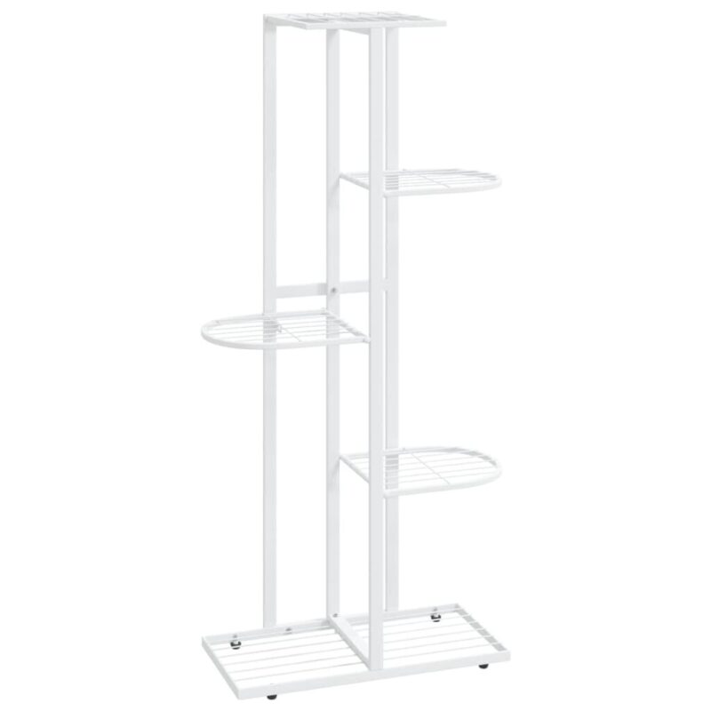 Stovas augalams 5 lentynos 43x22x98 cm baltas  tvirtas ir patvarus