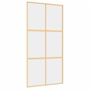 Auksinės stumdomos durys 1025x205 cm su stiklu ir aliuminiu