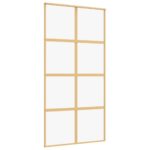 Auksinės stumdomos durys 1025x205 cm stiklasaliuminis