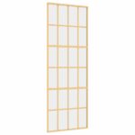 Auksinės stumdomos durys 76x205 cm iš aliuminio