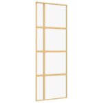 stumdomosdurysauksines76x205cmstiklasiraliuminisd3647reference belsilt Auksinės stumdomos durys 76x205cm su stiklu ir aliuminiu