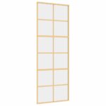 stumdomosdurysauksines76x205cmstiklasiraliuminisd9852reference belsilt Auksinės stumdomos durys 76x205 cm stiklas ir aliuminis