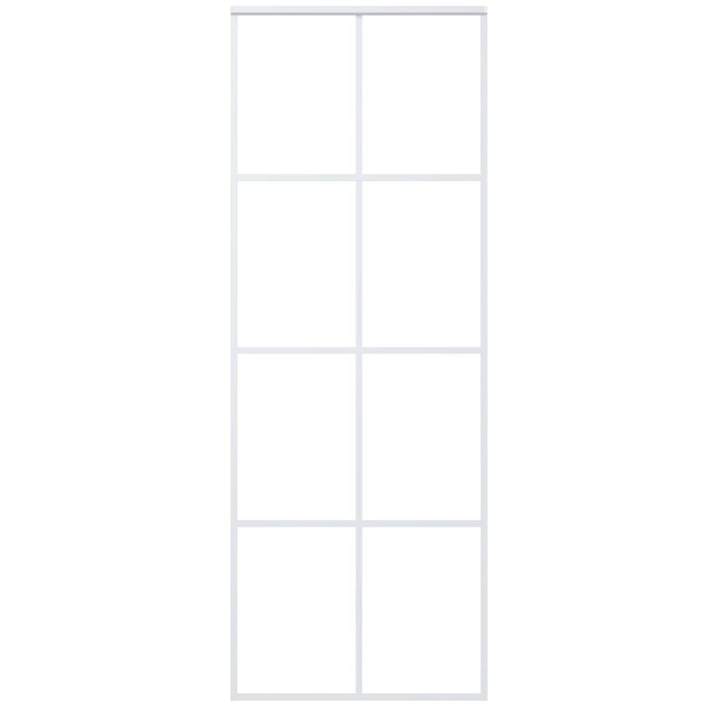 stumdomosdurysbaltos9f593kainareference belsilt Baltos stumdomos durys su aliuminio rėmu Belsilt