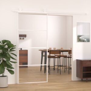 Baltos stumdomos durys 90x205 cm  tvirtos ir modernios