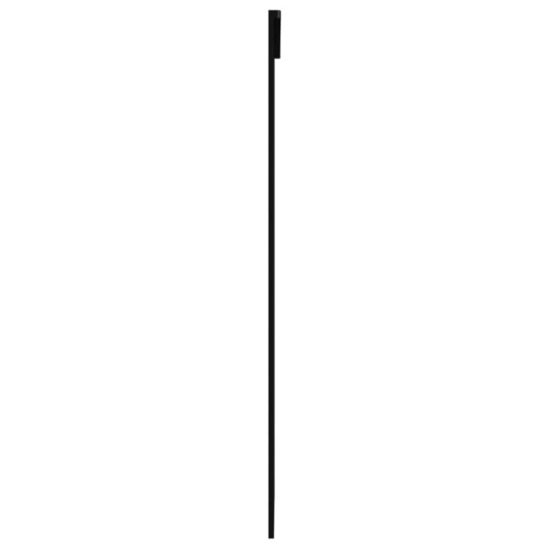 Stumdomos durys, juodos, 102x205cm, ESG stiklas ir aliuminis, Juoda - Image 4