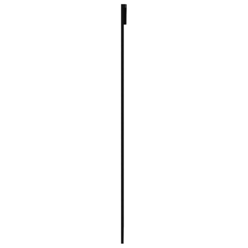 Stumdomos durys, juodos, 90x205cm, ESG stiklas ir aliuminis, Juoda - Image 4