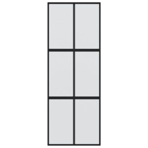 Stumdomos durys 90x205cm grūdintas stiklas aliuminis | Belsilt