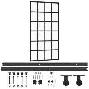 Stumdomos durys su įrangos rinkiniu 102x205cm ESGaliuminis