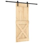Stumdomos durys 80x210 cm iš pušies medienos masyvo | Belsilt