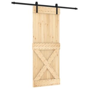 Stumdomos durys 80x210 cm iš pušies medienos masyvo | Belsilt