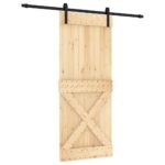 Stumdomos durys 85x210cm iš pušies medienos | Belsilt