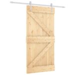 Stumdomos vidaus durys vidaXL 100x210 cm su įranga