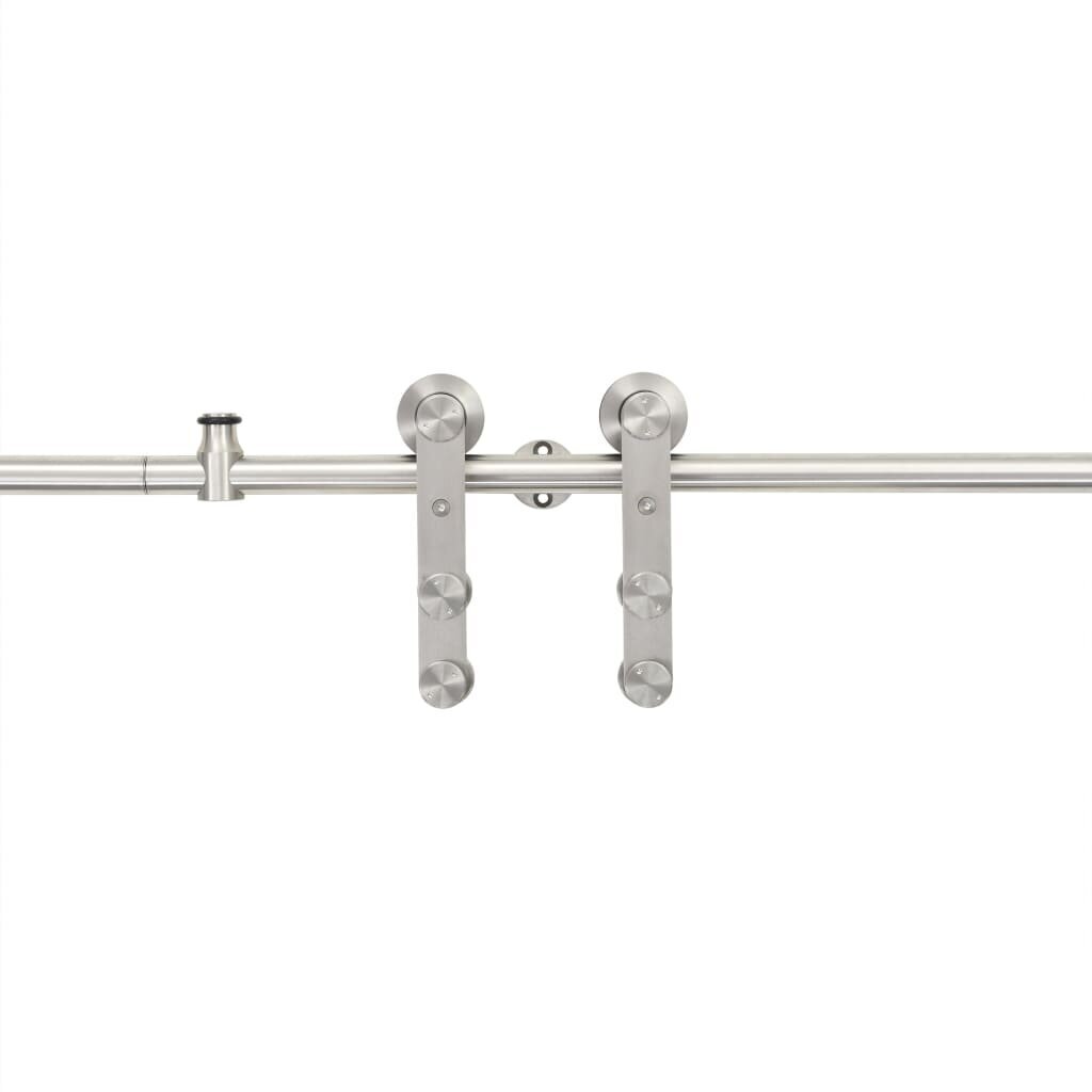 stumdomuduruirangosrinkinys183cmnerudijantisplienasf063cinternetureference belsilt Stumdomų durų įrangos rinkinys 183 cm nerūdijantis plienas sidabrinė