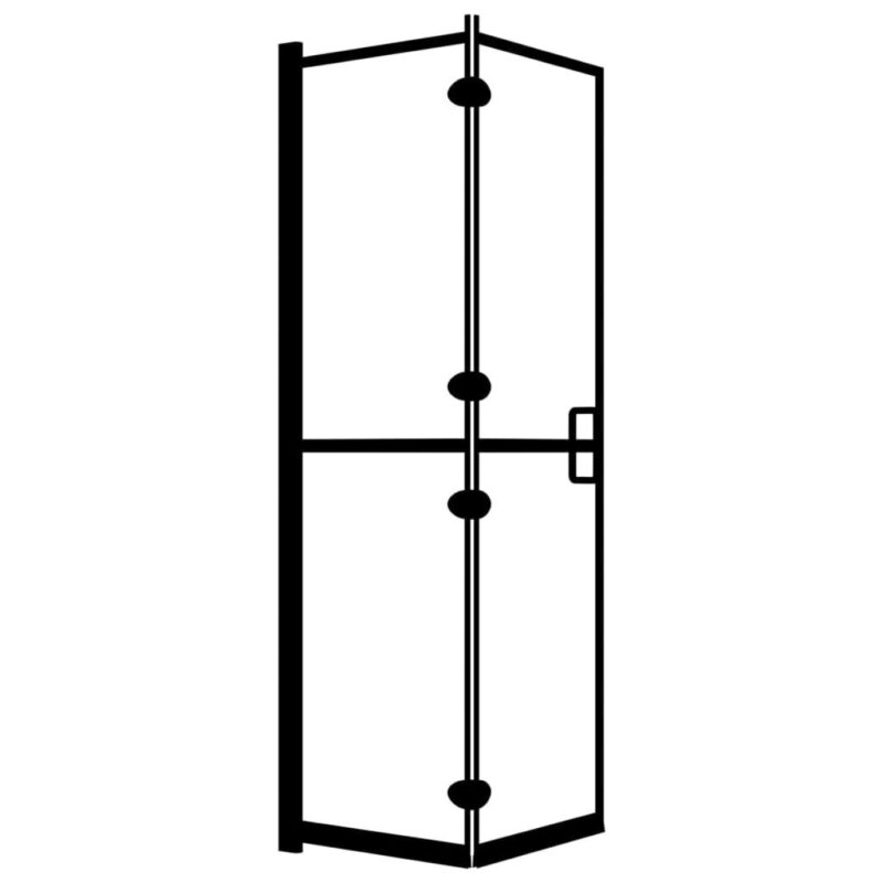 Sulankstoma dušo pertvara, 80x140 cm - Image 2