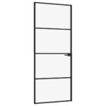 Vidaus durys 83×2015 cm juodos  tvirtos ir modernesnės