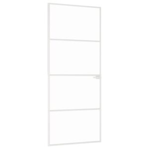 Vidaus durys su grūdintu stiklu ir aliuminio rėmu 83x2015 cm