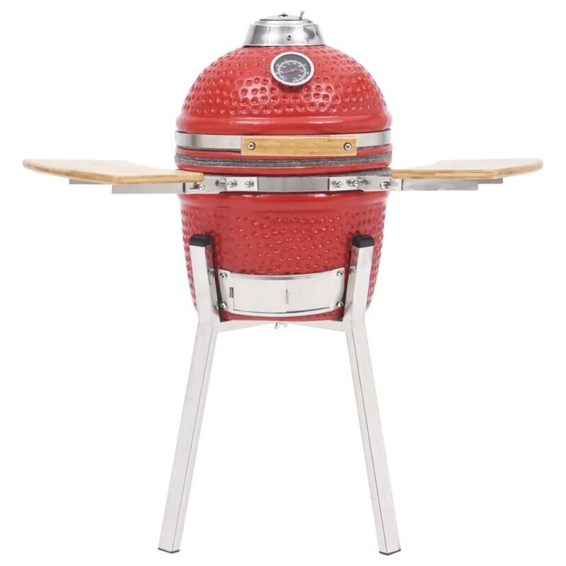 VidaXL keramikinė Kamado kepsninė 27 cm grotelės   Belsilt