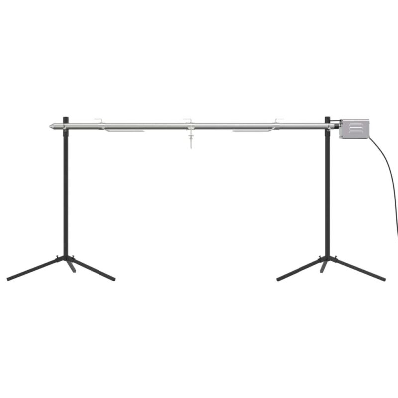 vidaXL automatinė kepsninė su varikliu, nerūdijantis plienas 150cm