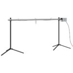 vidaXL automatinė kepsninė su varikliu, nerūdijantis plienas 150cm