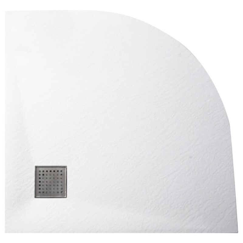 vidaXL balto dušo padėklas 90×90 cm  tvirtas ir patogus