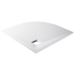 vidaXL balto dušo padėklas 90×90 cm  tvirtas ir patogus