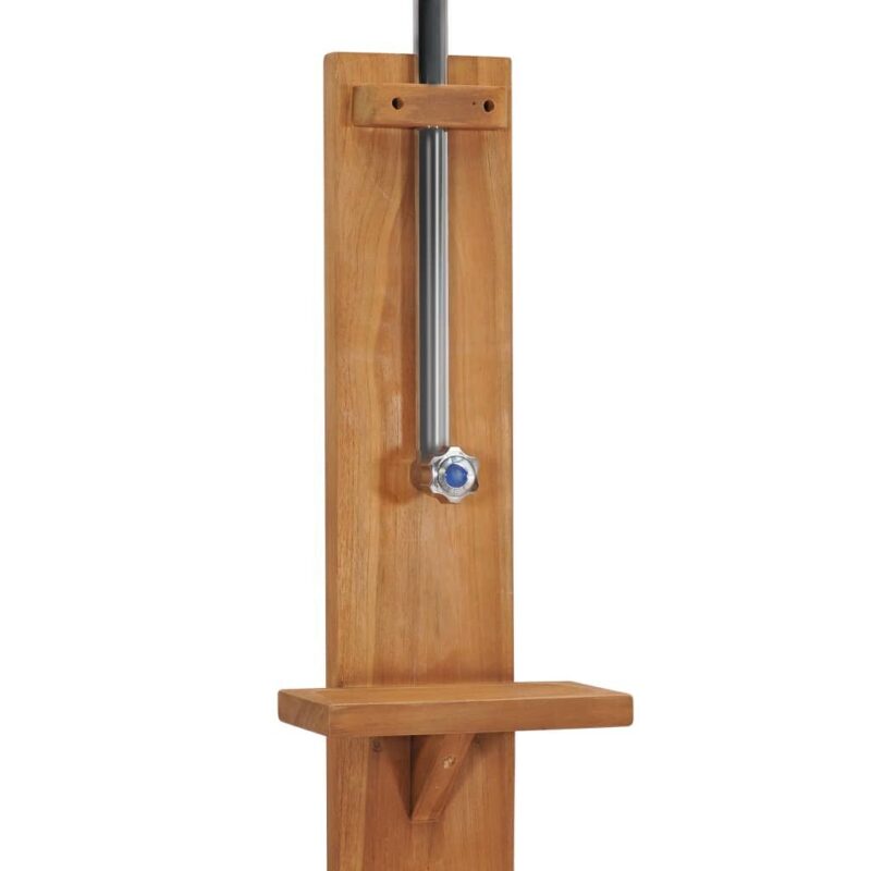 Sodo dušas, 75x75x210cm, tikmedžio medienos masyvas - Image 6