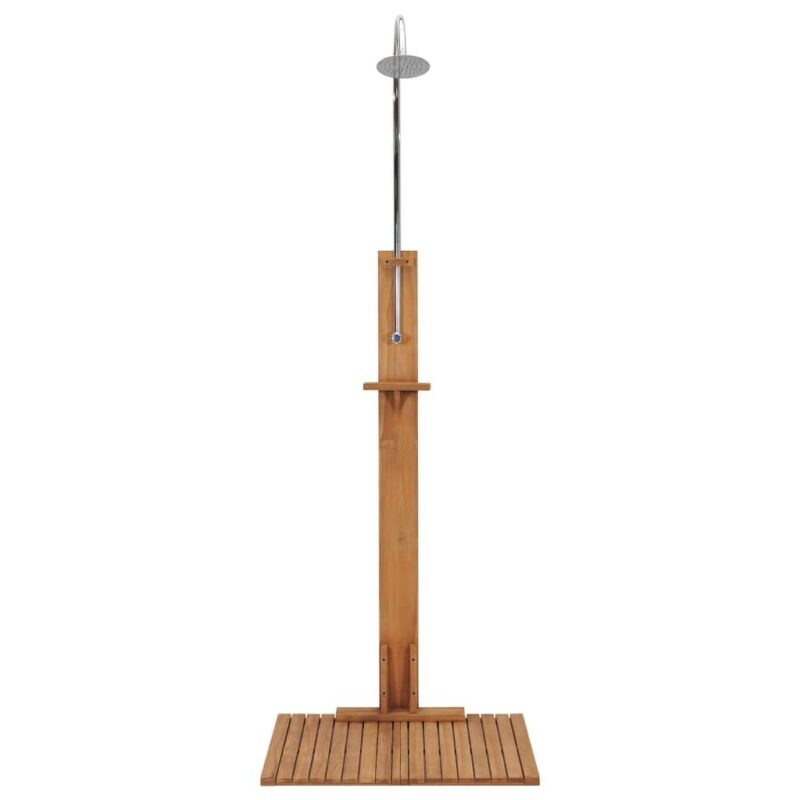 Sodo dušas, 75x75x210cm, tikmedžio medienos masyvas - Image 10