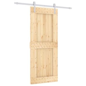 VidaXL stumdomos durys iš pušies masyvo 85x210 cm