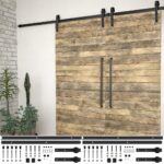 vidaXL stumdomų durų įrangos rinkiniai 200 cm plienas
