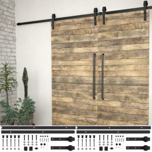 vidaXL stumdomų durų įrangos rinkiniai 200 cm plienas