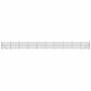 Vielinė tinklinė tvora su flanšais 2x25 m žalia