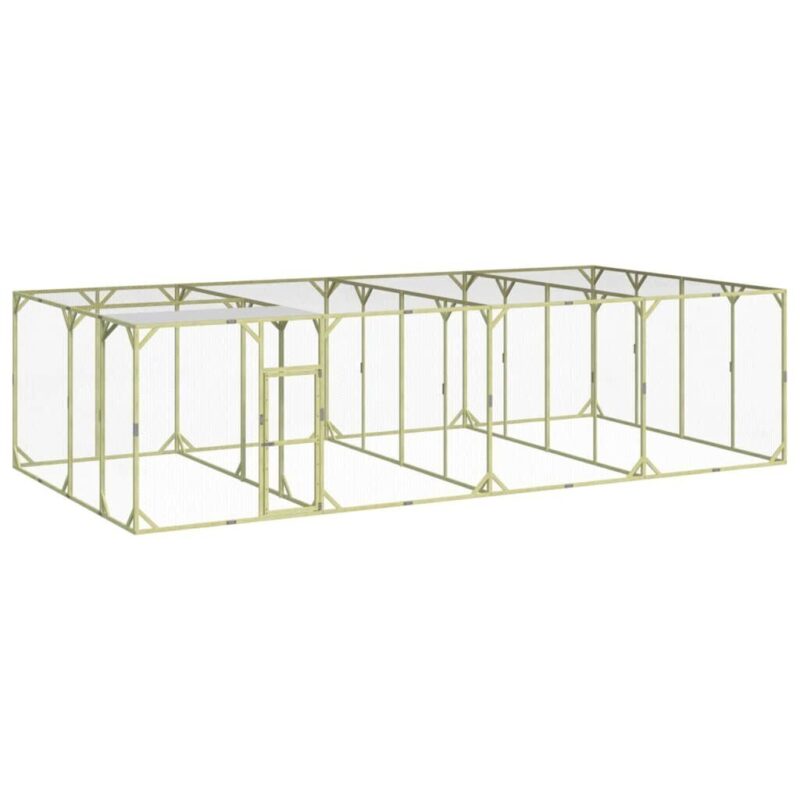 Vištidė 800x400x200 cm iš impregnuotos pušies medienos masyvo