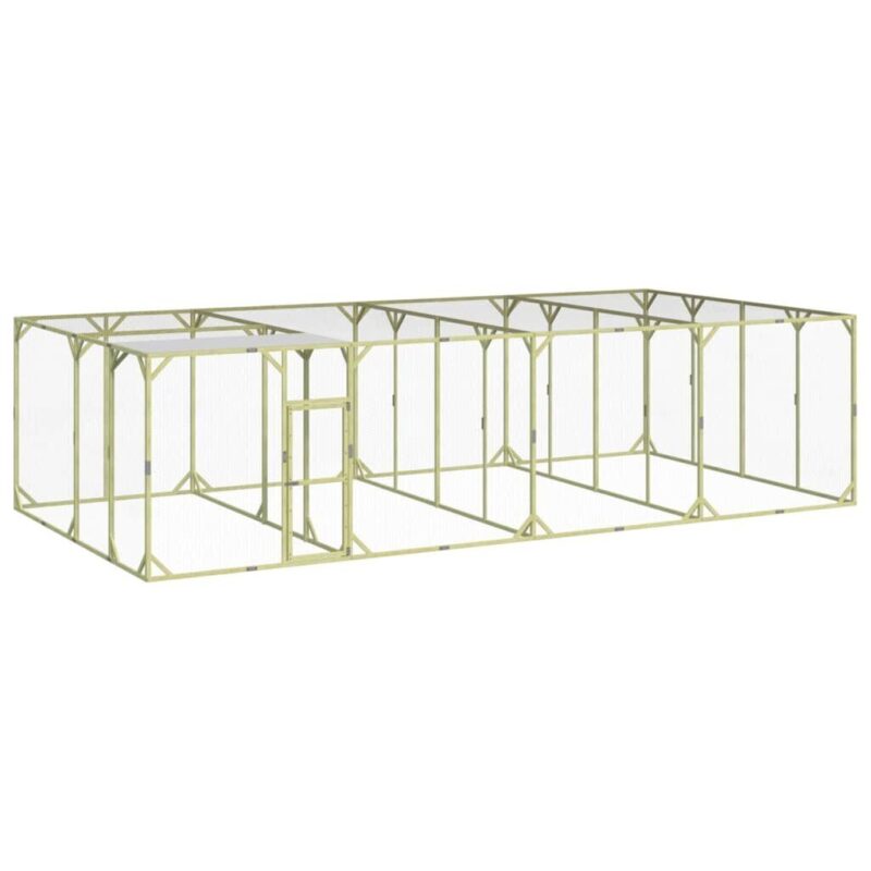 Vištidė 800x400x200 cm iš impregnuotos pušies medienos masyvo