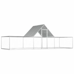 Voljeras 6x2x2m sidabrinis – tvirtas paukščių namelis