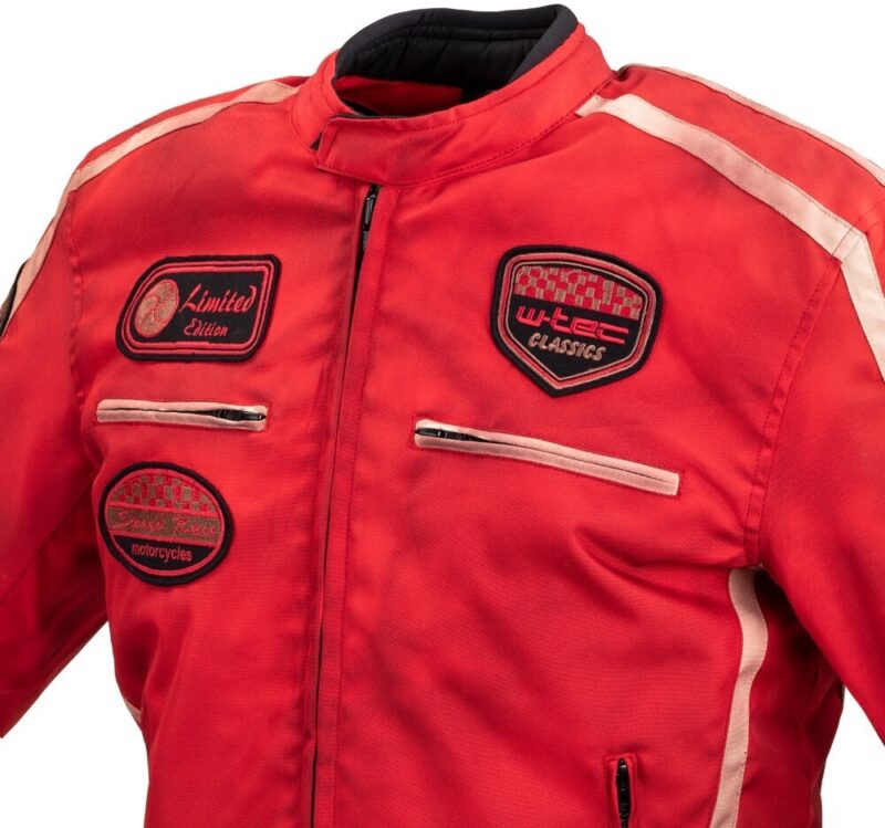 Vyriška moto striukė W-TEC Patriot raudona, tekstilinė - Red 3XL - Image 8