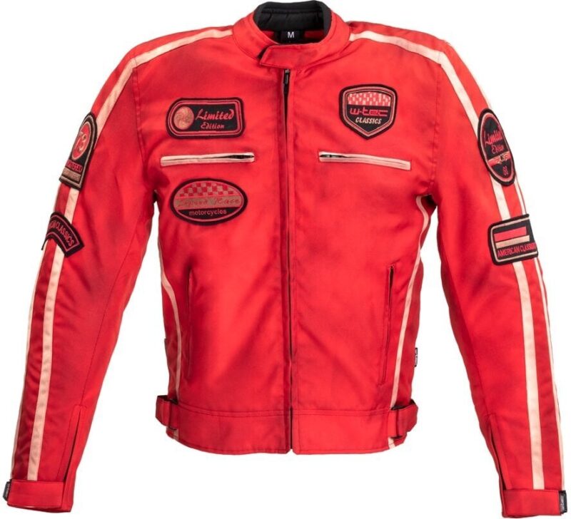 Vyriška moto striukė W-TEC Patriot raudona, tekstilinė - Red 3XL