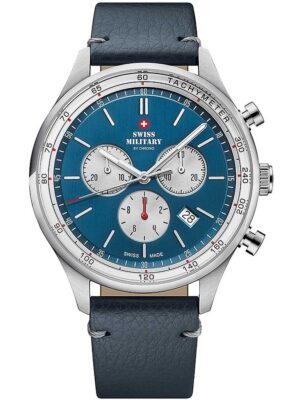 Vyriškas Swiss Military laikrodis su safyro danga ir 10 BAR atsparumu