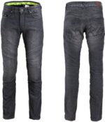 Vyriški moto džinsai W TEC Oliver juodi  patvarūs ir komfortiški