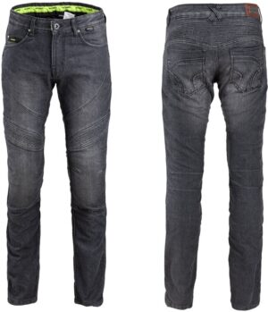Vyriški moto džinsai W TEC Oliver juodi  patvarūs ir komfortiški