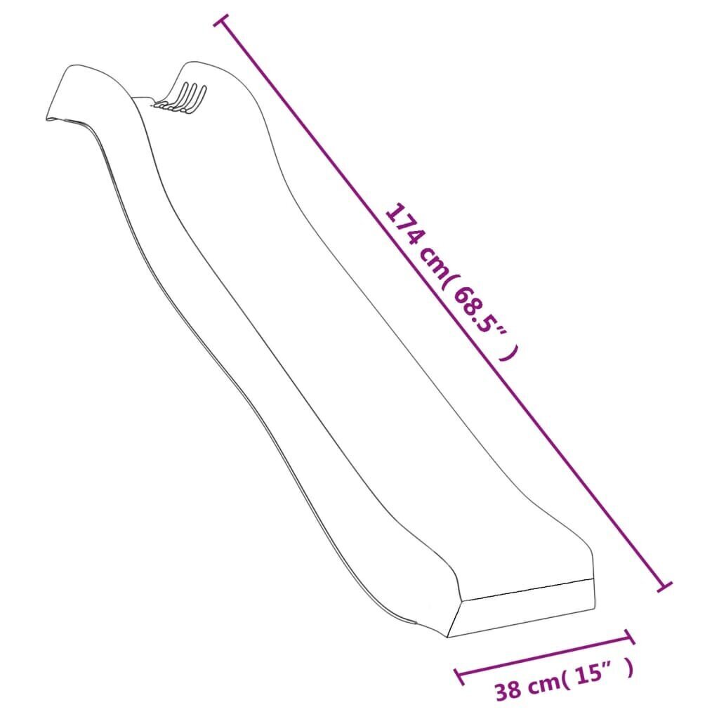 zaidimuaikstelesciuozykla174x38cmmelynaae5a9kainareference belsilt Žaidimų aikštelės čiuožykla 174x38 cm mėlyna patvari ir saugi