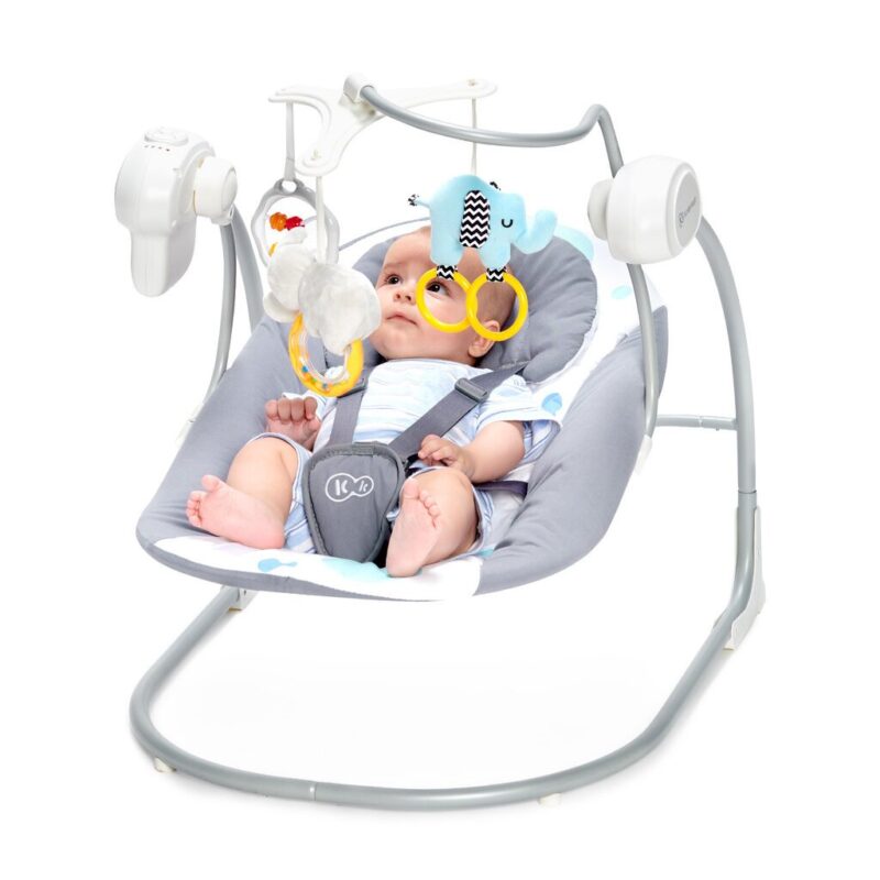 Gultukas/sūpynės Kinderkraft Minky, 0-9 kg, žalias - Image 5