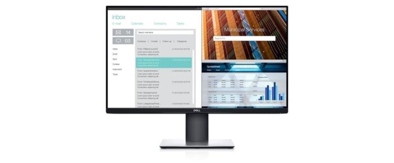 Dell P2719H 27 monitorius  aukšta kokybė ir patikimumas