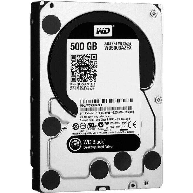 HDD vidinis kietasis diskas Western Digital WD5003AZEX Black HDD 500GB 2.5