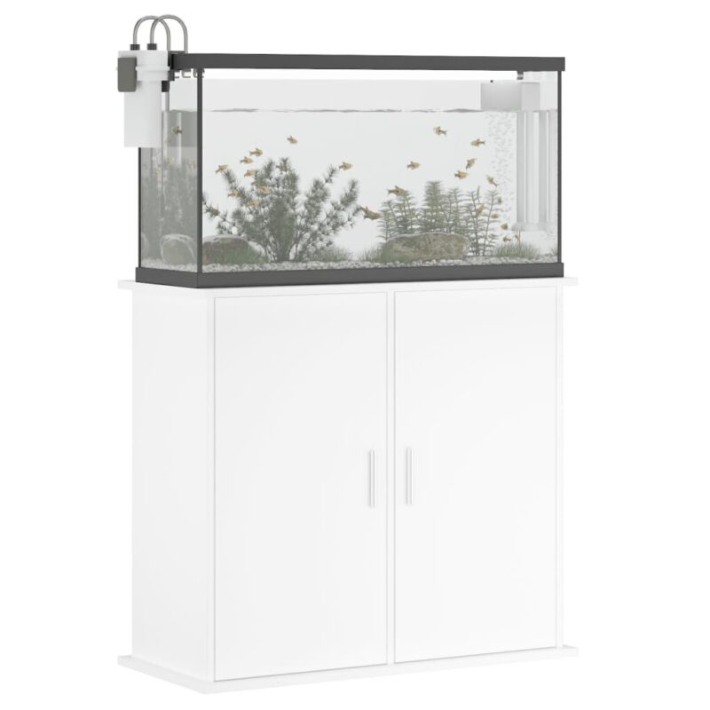 Akvariumo stovas vidaXL, baltos spalvos, 81x36x73 cm - Image 3