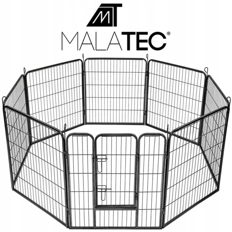 Apsauginė tvorelė augintiniui Malatec 9041, 160x160x80 cm - Image 2